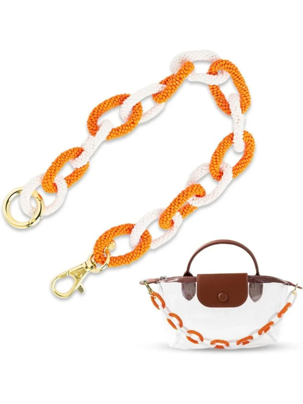 Stylish Handcrafted Beaded Game Day Bag Chain – Accessory for Purse Strap or